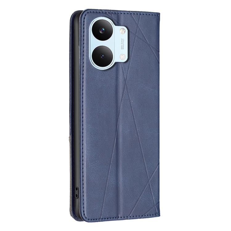 For Redmi Tubo 5 Max / Poco X8 Pro Max Rhombus Texture Magnetic Leather Phone Case