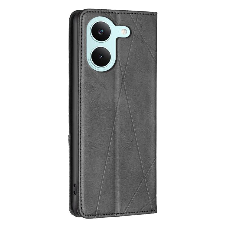 For Redmi Tubo 5 / Poco X8 Pro 5G Rhombus Texture Magnetic Leather Phone Case