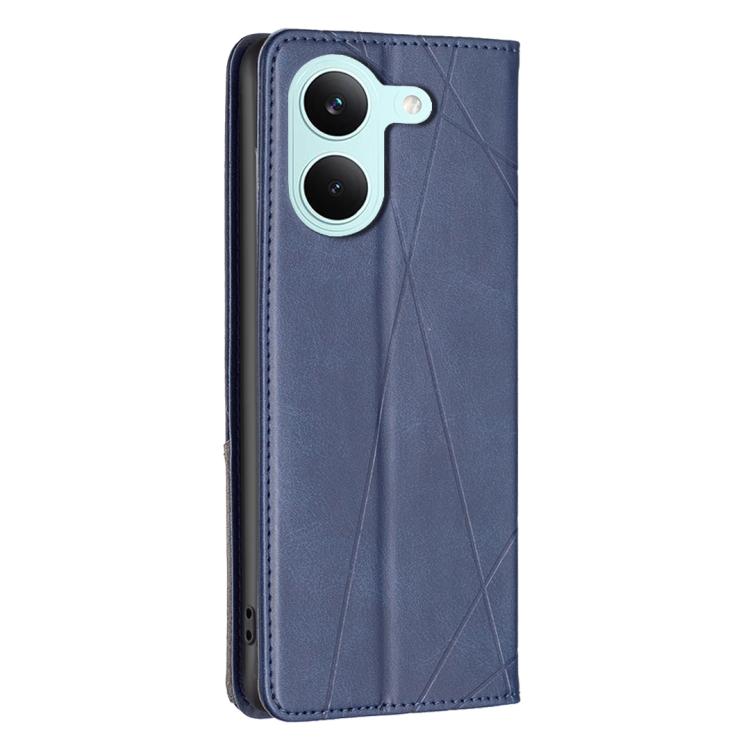 For Redmi Tubo 5 / Poco X8 Pro 5G Rhombus Texture Magnetic Leather Phone Case