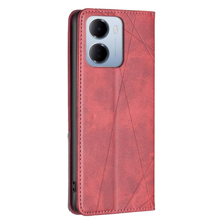 For Redmi 15a 5G Rhombus Texture Magnetic Leather Phone Case