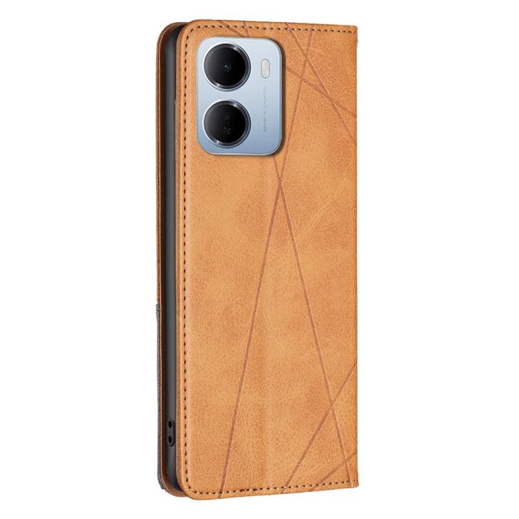 For Redmi 15a 5G Rhombus Texture Magnetic Leather Phone Case