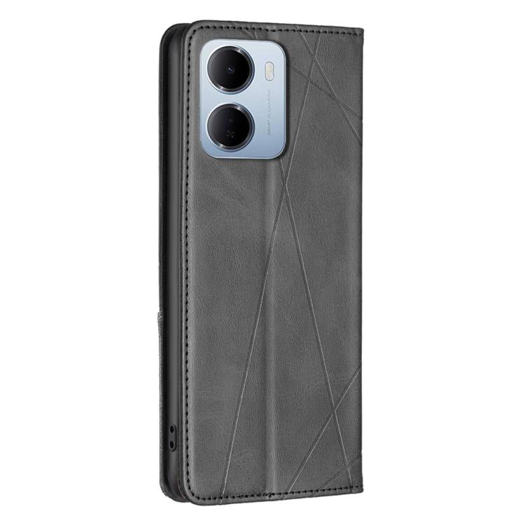 For Redmi 15a 5G Rhombus Texture Magnetic Leather Phone Case