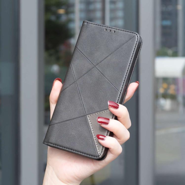 For Redmi 15a 5G Rhombus Texture Magnetic Leather Phone Case