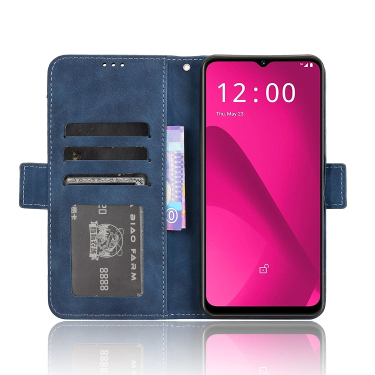 For T-Mobile Revvl 7 5G Skin Feel Calf Texture Card Slots Leather Phone Case