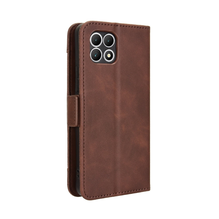 For T-Mobile Revvl 7 5G Skin Feel Calf Texture Card Slots Leather Phone Case
