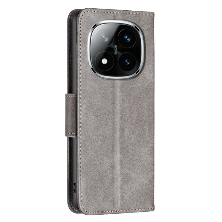 For Redmi Note 14 Pro 5G / Note 14 Pro+ 5G Lambskin Texture Pure Color Flip Leather Phone Case
