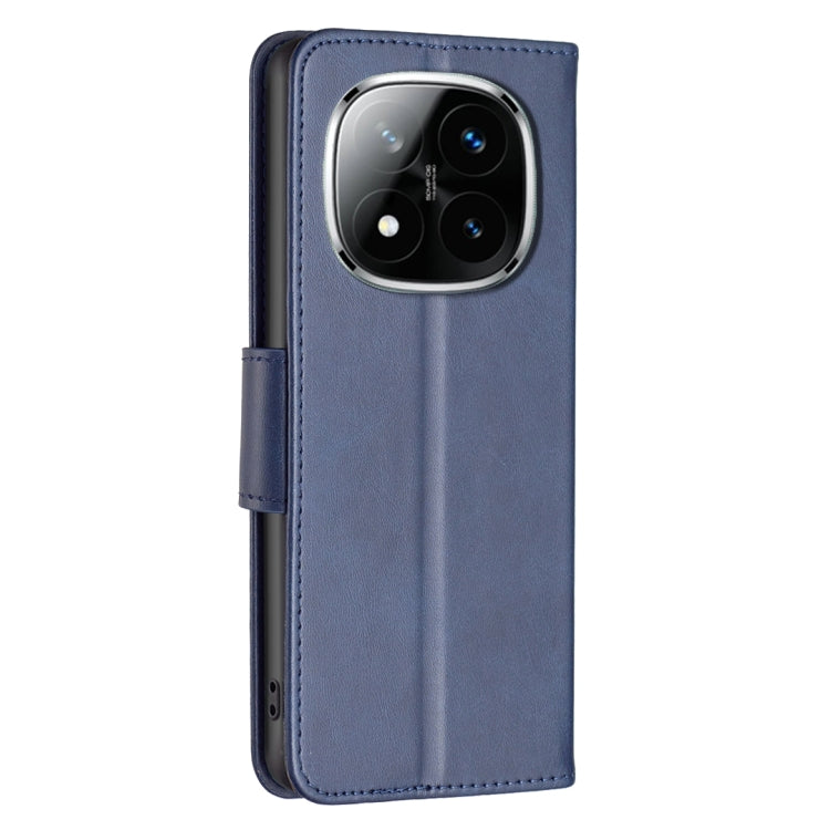 For Redmi Note 14 Pro 5G / Note 14 Pro+ 5G Lambskin Texture Pure Color Flip Leather Phone Case
