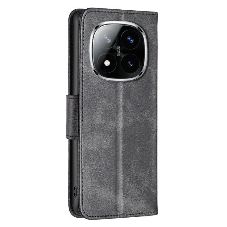 For Redmi Note 14 Pro 5G / Note 14 Pro+ 5G Lambskin Texture Pure Color Flip Leather Phone Case