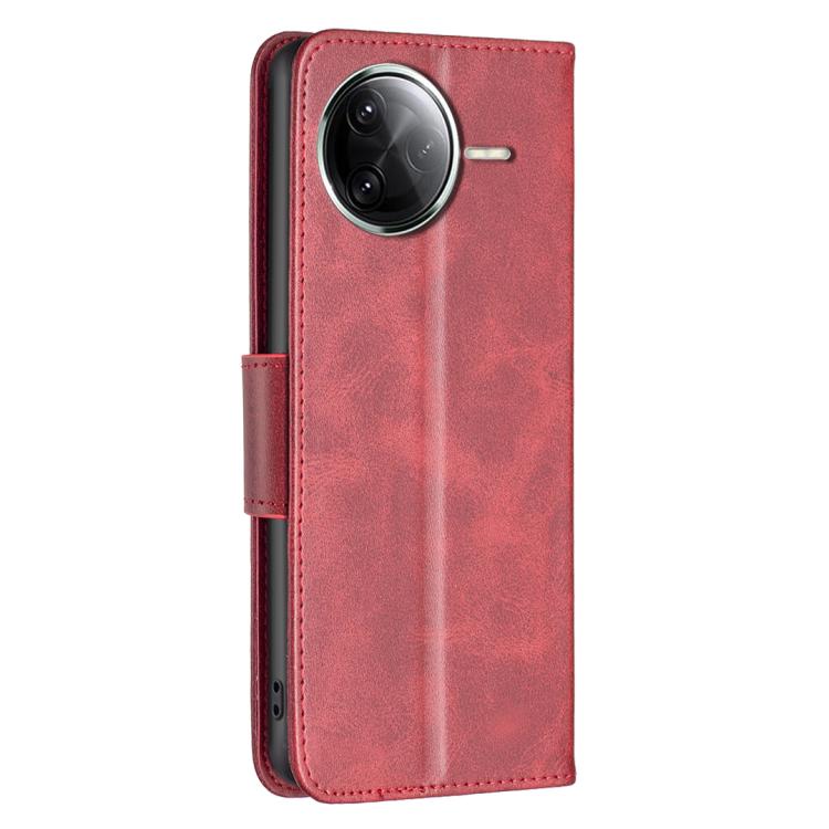 For Redmi K80 / K80 Pro Lambskin Texture Pure Color Flip Leather Phone Case