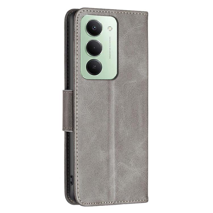 For Redmi 15 5G Global / 15 4G SEA 169.5mm Lambskin Texture Pure Color Flip Leather Phone Case