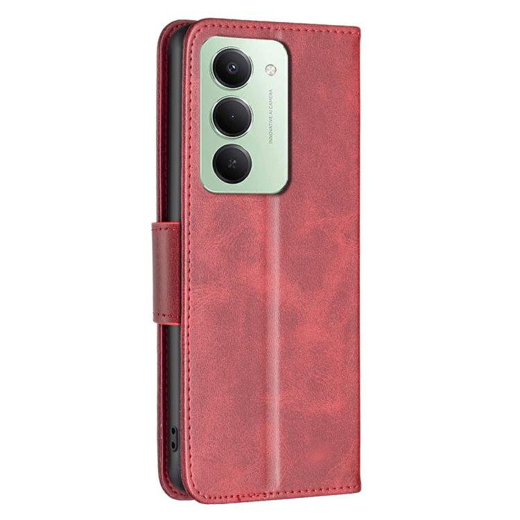 For Redmi 15 5G Global / 15 4G SEA 169.5mm Lambskin Texture Pure Color Flip Leather Phone Case