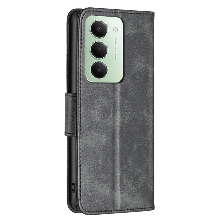 For Redmi 15 5G Global / 15 4G SEA 169.5mm Lambskin Texture Pure Color Flip Leather Phone Case