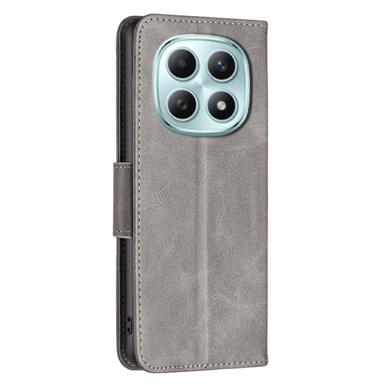 For Redmi Note 15 Pro 4G Global 163.2mm Lambskin Texture Pure Color Flip Leather Phone Case
