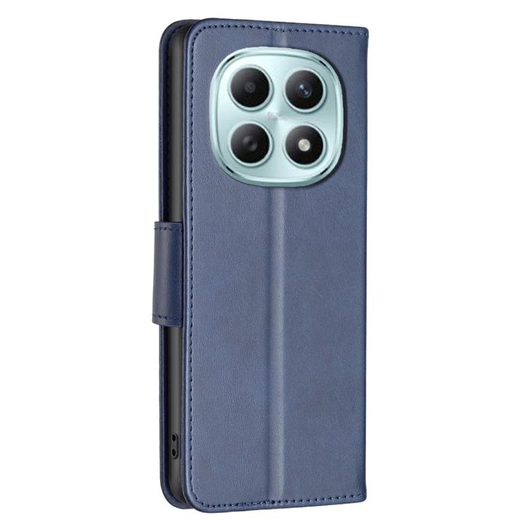 For Redmi Note 15 Pro 4G Global 163.2mm Lambskin Texture Pure Color Flip Leather Phone Case