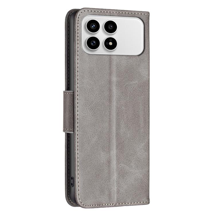 For Redmi K90/Poco F8 Pro Lambskin Texture Pure Color Flip Leather Phone Case
