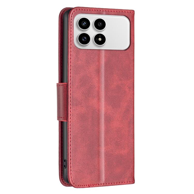 For Redmi K90/Poco F8 Pro Lambskin Texture Pure Color Flip Leather Phone Case