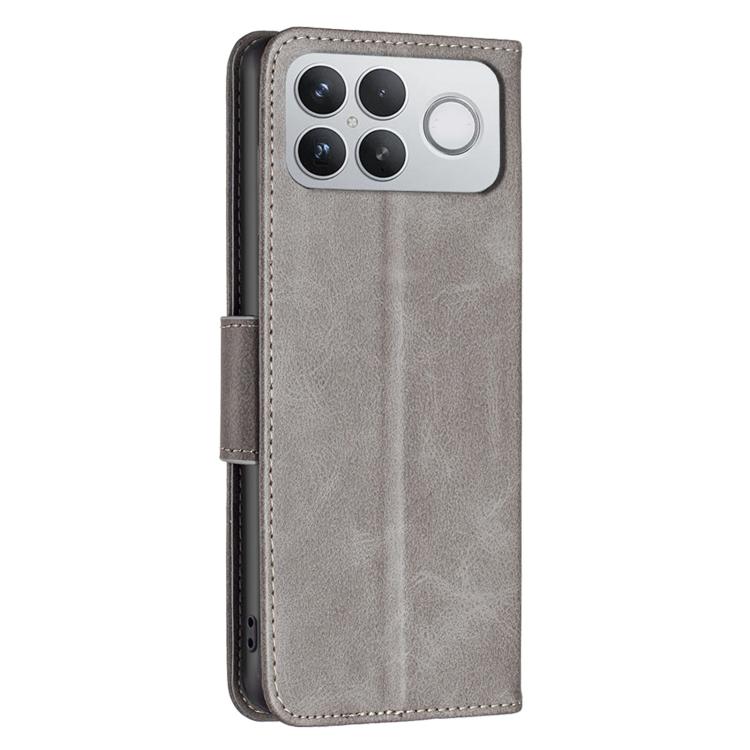 For Redmi K90 Pro Max/Poco F8 Ultra Lambskin Texture Pure Color Flip Leather Phone Case