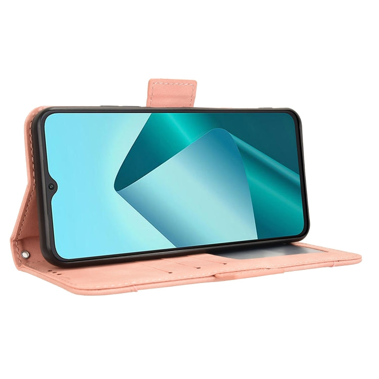 For Wiko T20 Skin Feel Calf Texture Card Slots Leather Phone Case