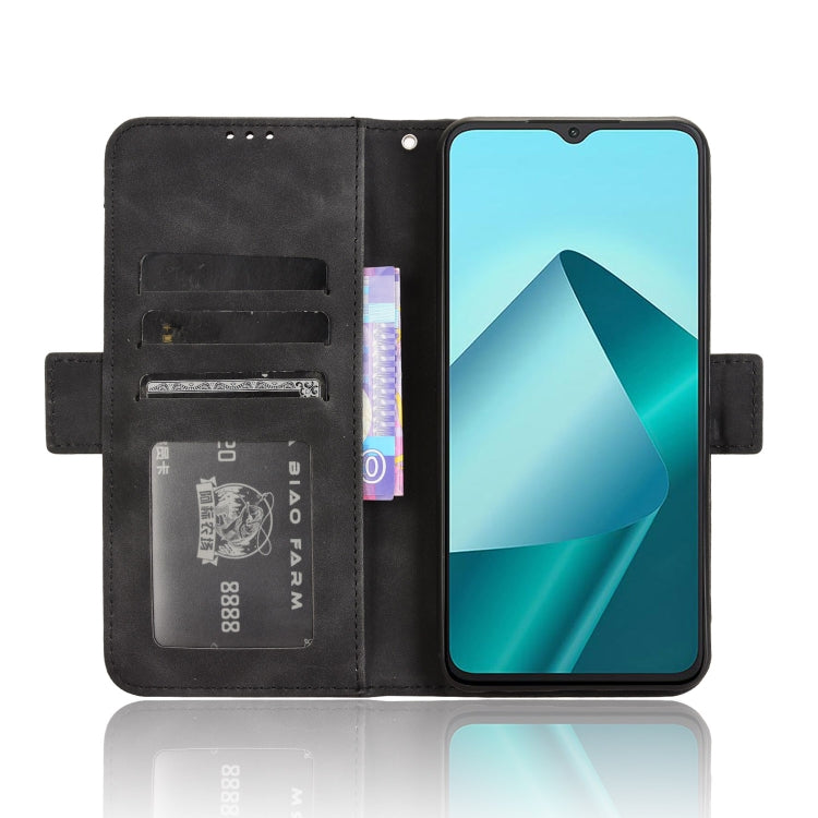 For Wiko T20 Skin Feel Calf Texture Card Slots Leather Phone Case