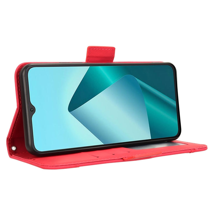 For Wiko T20 Skin Feel Calf Texture Card Slots Leather Phone Case