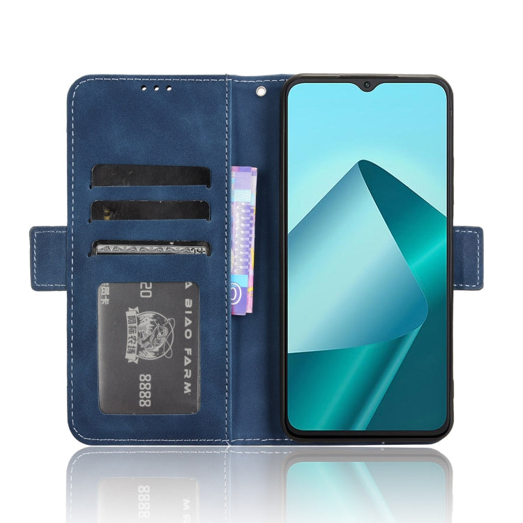 For Wiko T20 Skin Feel Calf Texture Card Slots Leather Phone Case