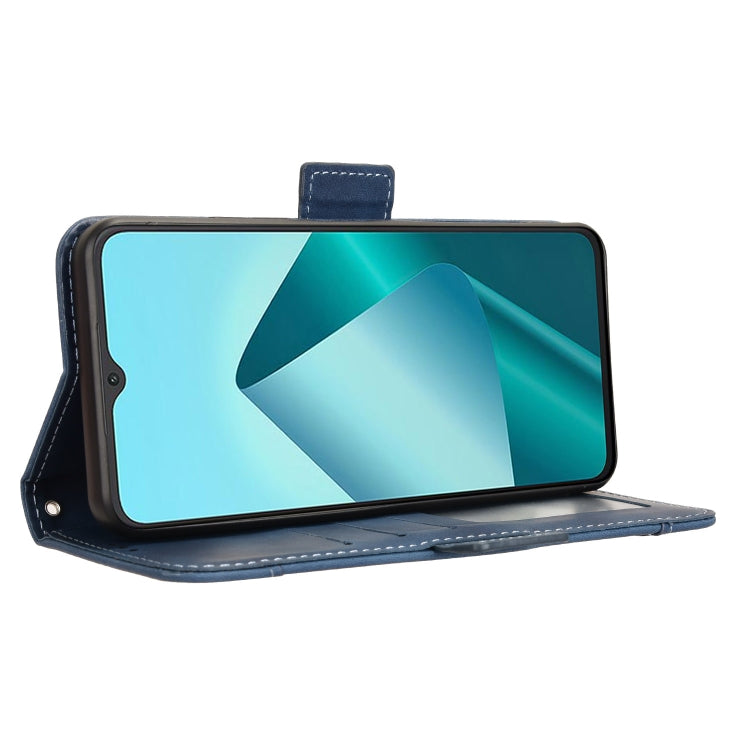 For Wiko T20 Skin Feel Calf Texture Card Slots Leather Phone Case