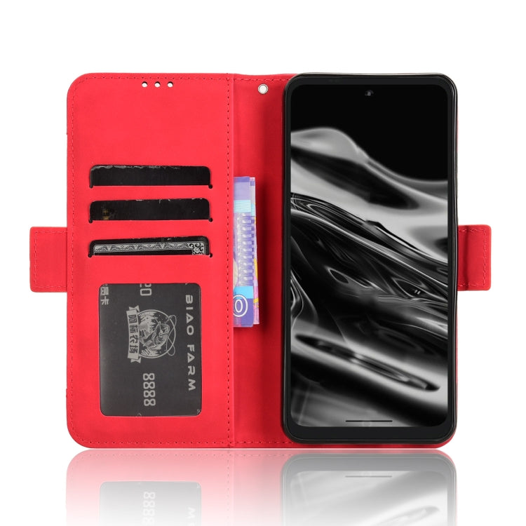 For XReal Beam Pro Skin Feel Calf Texture Card Slots Leather Phone Case