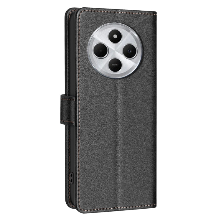 For Redmi 14C 4G Litchi Texture RFID Anti-theft Leather Phone Case