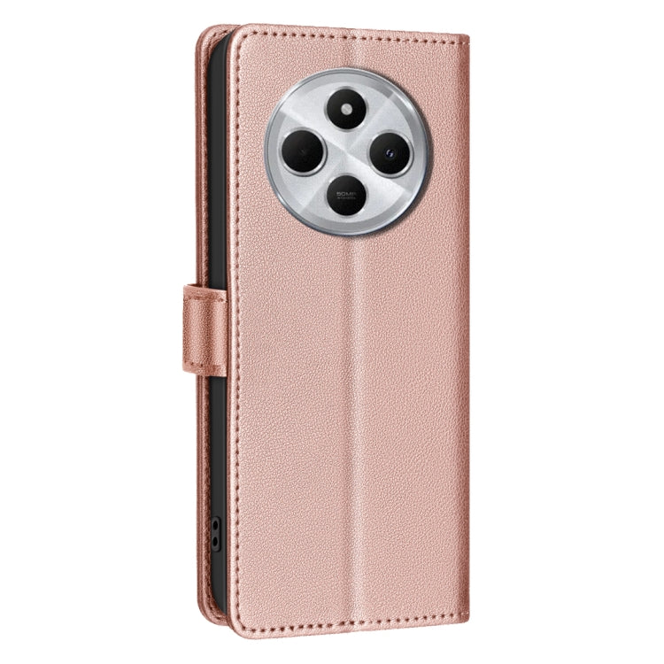 For Redmi 14C 4G Litchi Texture RFID Anti-theft Leather Phone Case