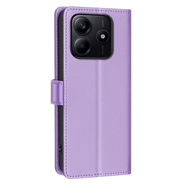 For Redmi Note 14 5G Litchi Texture RFID Anti-theft Leather Phone Case