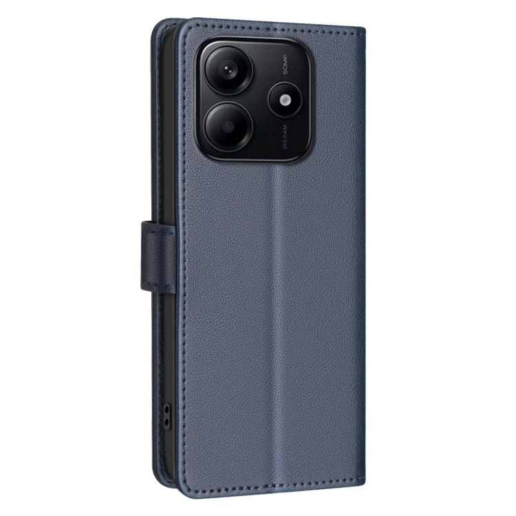 For Redmi Note 14 5G Litchi Texture RFID Anti-theft Leather Phone Case