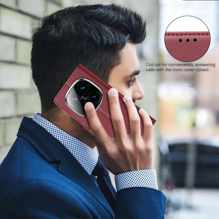 For Redmi Note 14 Pro 5G / Note 14 Pro+ 5G  Litchi Texture RFID Anti-theft Leather Phone Case