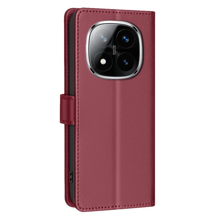 For Redmi Note 14 Pro 4G Litchi Texture RFID Anti-theft Leather Phone Case