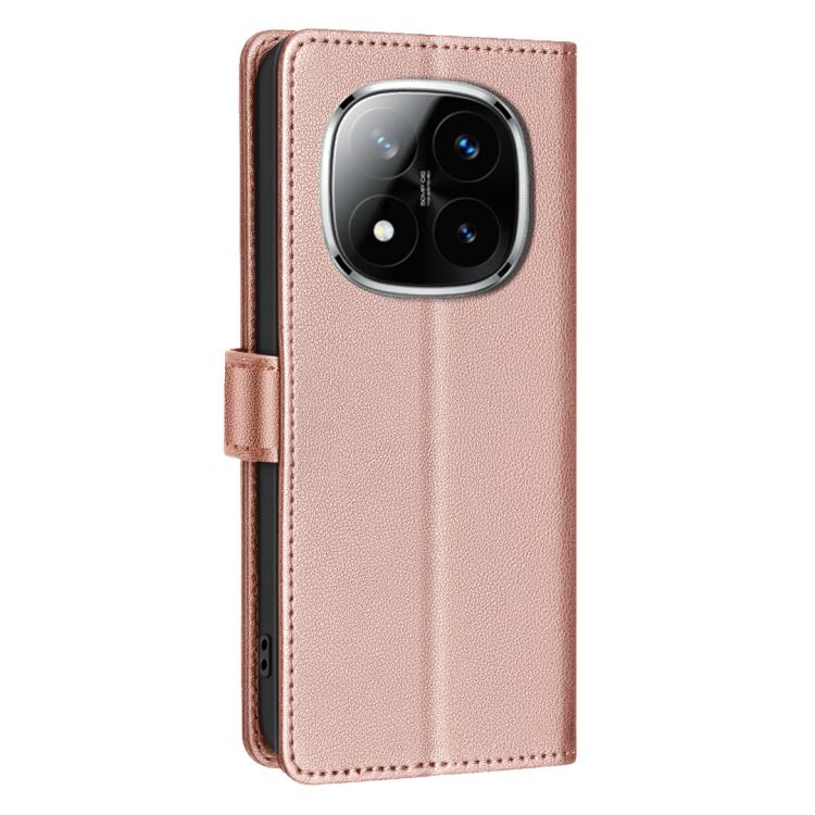 For Redmi Note 14 Pro 4G Litchi Texture RFID Anti-theft Leather Phone Case