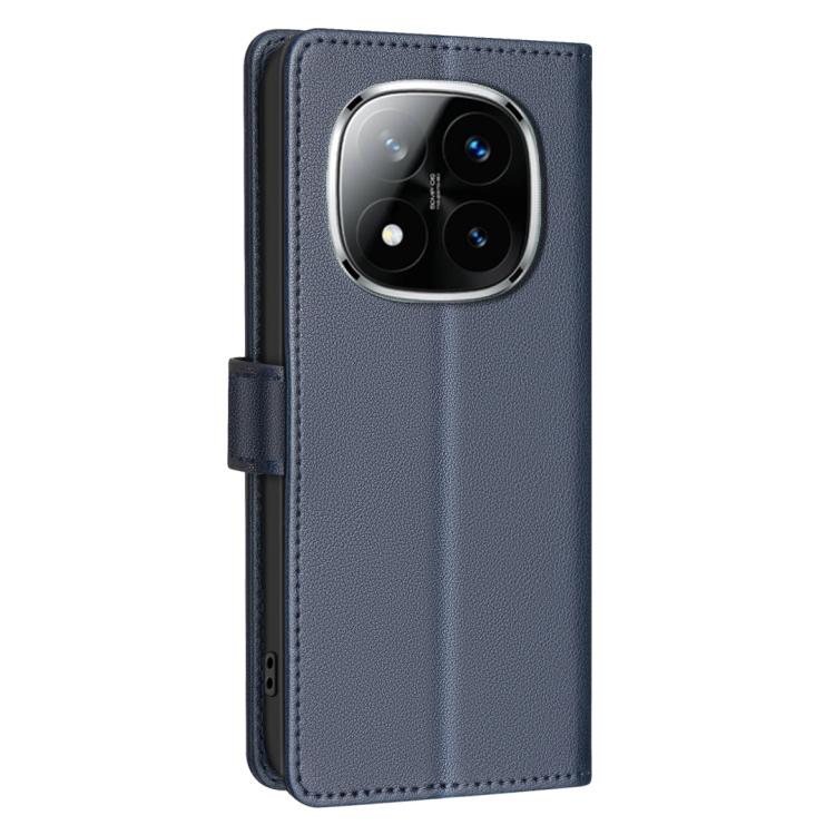 For Redmi Note 14 Pro 4G Litchi Texture RFID Anti-theft Leather Phone Case