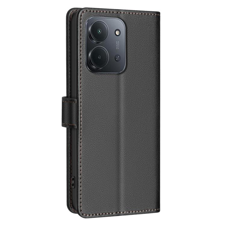 For Redmi 15C 5G / 4G EU 173mm / Poco C85 5G Litchi Texture RFID Anti-theft Leather Phone Case