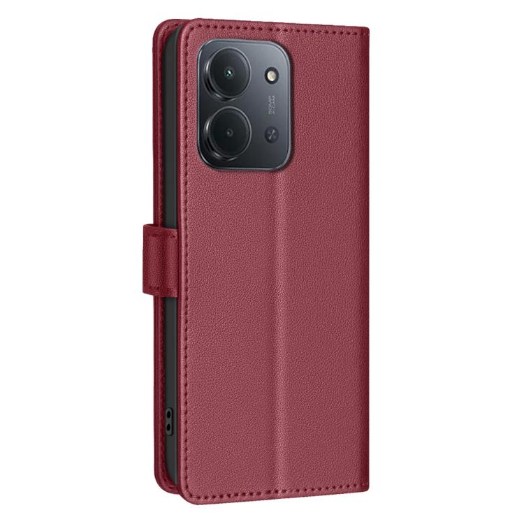 For Redmi 15C 5G / 4G EU 173mm / Poco C85 5G Litchi Texture RFID Anti-theft Leather Phone Case