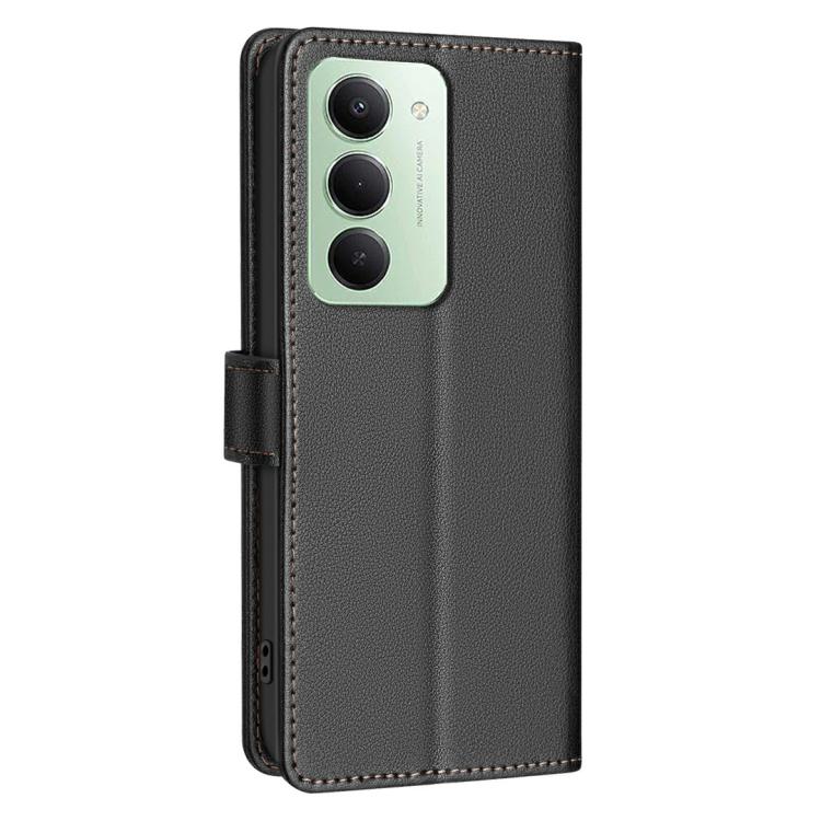 For Redmi 15 5G Global / 15 4G SEA 169.5mm Litchi Texture RFID Anti-theft Leather Phone Case