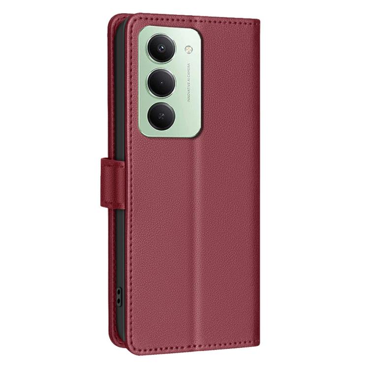 For Redmi 15 5G Global / 15 4G SEA 169.5mm Litchi Texture RFID Anti-theft Leather Phone Case