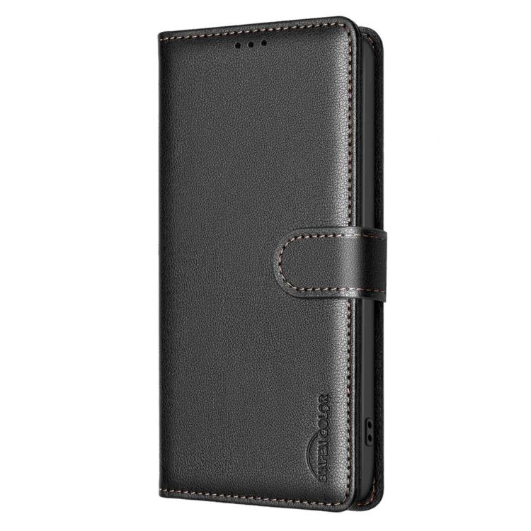 For Redmi 15a 5G Litchi Texture RFID Anti-theft Leather Phone Case