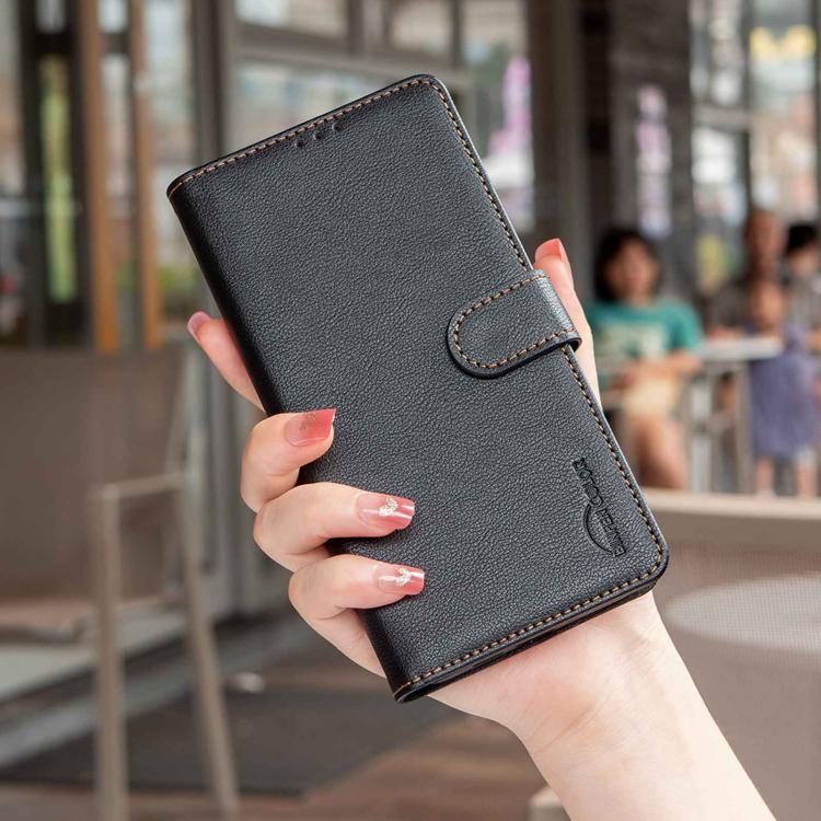 For Redmi 15a 5G Litchi Texture RFID Anti-theft Leather Phone Case
