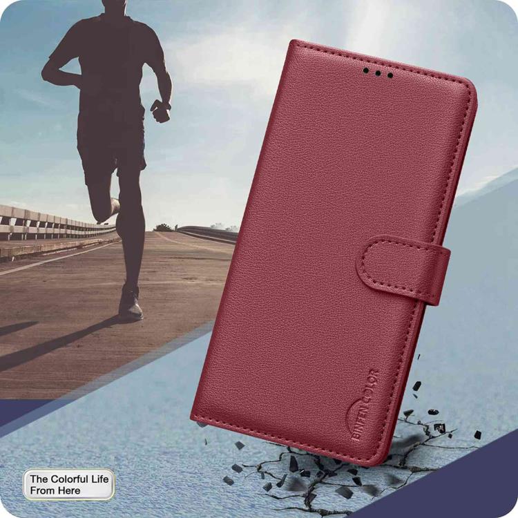 For Redmi 15a 5G Litchi Texture RFID Anti-theft Leather Phone Case