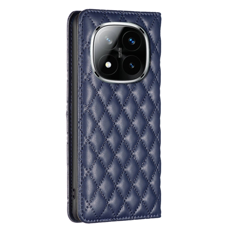 For Redmi Note 14 Pro 5G / Note 14 Pro+ 5G Diamond Lattice Magnetic Leather Flip Phone Case