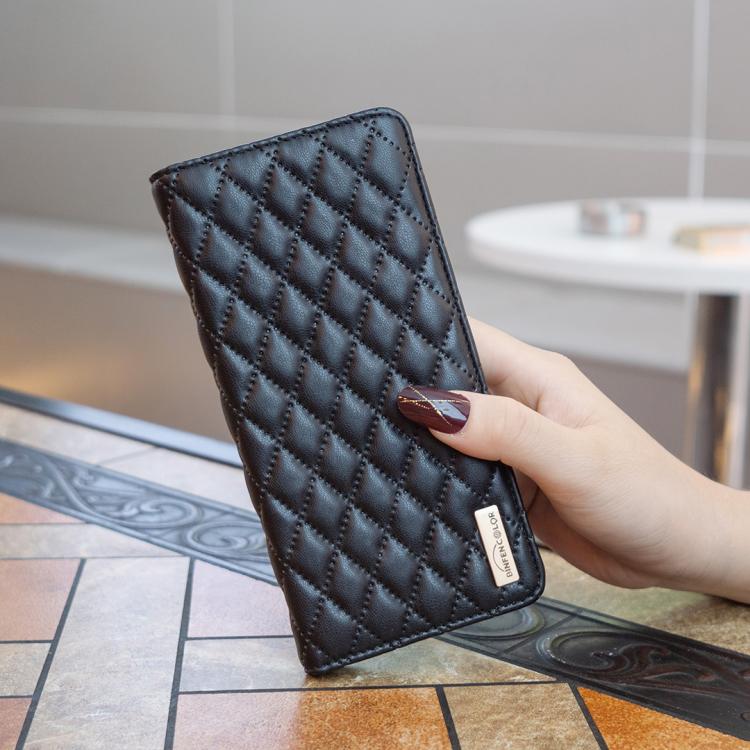 For Redmi Note 14 4G 163.25mm Diamond Lattice Magnetic Leather Flip Phone Case