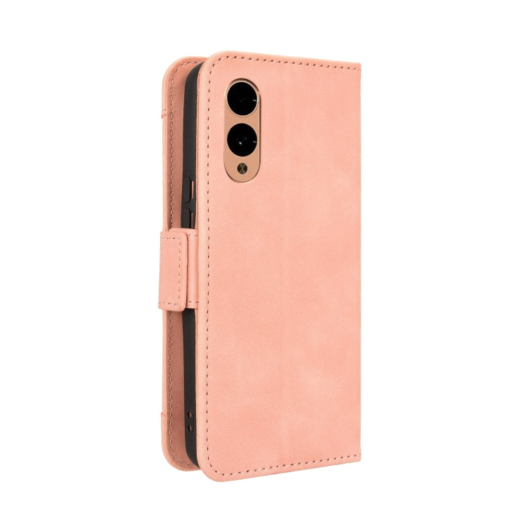 For Fujitsu Arrows We2 Skin Feel Calf Texture Card Slots Leather Phone Case