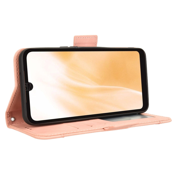 For Fujitsu Arrows We2 Skin Feel Calf Texture Card Slots Leather Phone Case