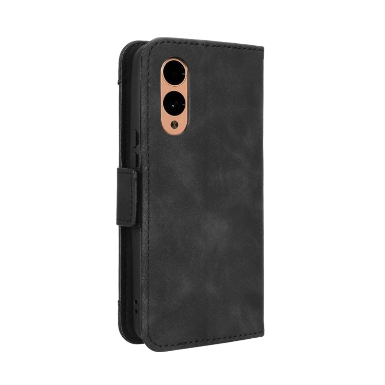 For Fujitsu Arrows We2 Skin Feel Calf Texture Card Slots Leather Phone Case