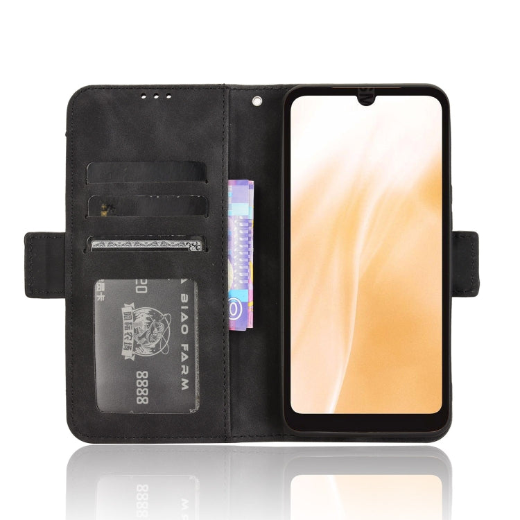 For Fujitsu Arrows We2 Skin Feel Calf Texture Card Slots Leather Phone Case