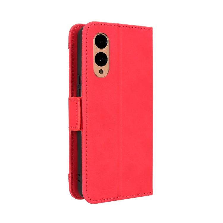 For Fujitsu Arrows We2 Skin Feel Calf Texture Card Slots Leather Phone Case