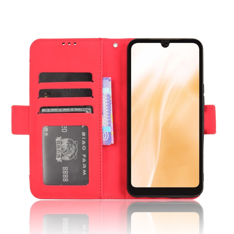 For Fujitsu Arrows We2 Skin Feel Calf Texture Card Slots Leather Phone Case